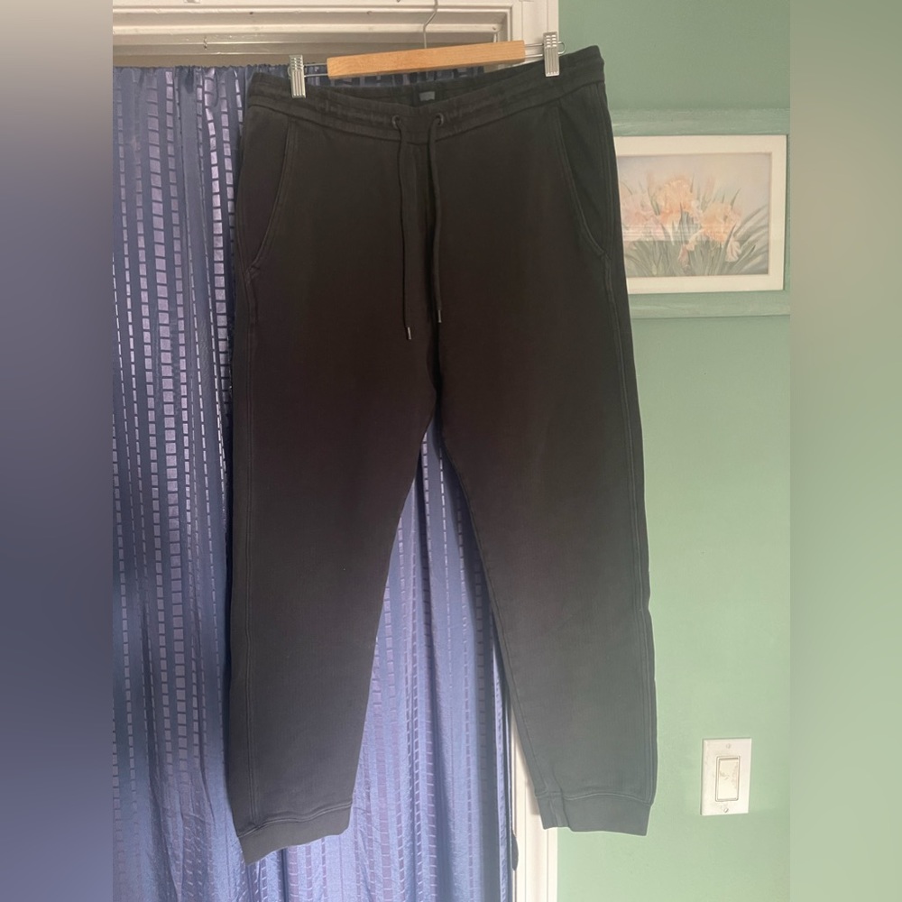 Levi's Jogger Sweatpants L Black /Grey Athleisure Loungewear Pull On 100% Cotton